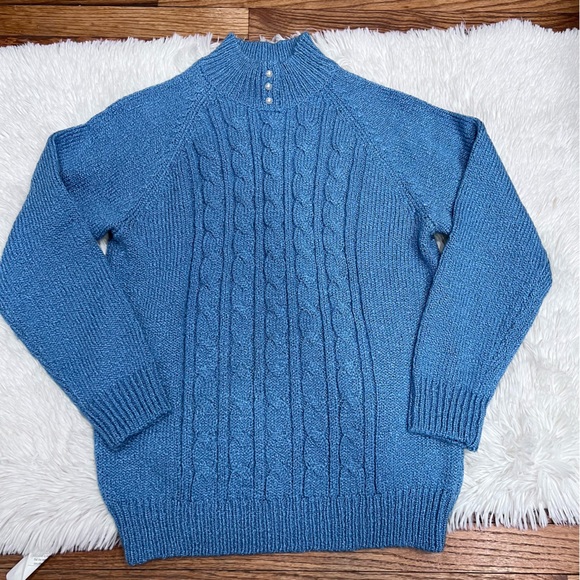 Karen Scott turtle neck Knit sweater size M - Picture 2 of 8